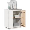 vidaXL Sideboard Wei&szlig; 60x34x75 cm Massivholz Kiefer