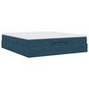 vidaXL Ottoman-Bett mit Matratze Dunkelblau 160x200 cm Samt