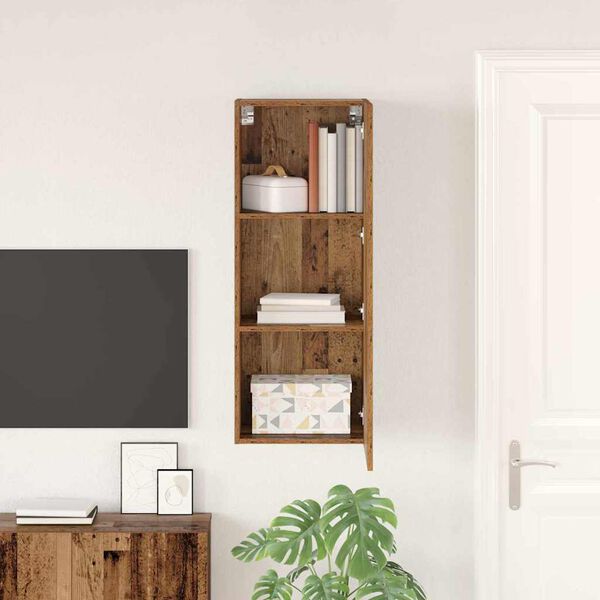 vidaXL TV-Wandschrank Altholz 40,5 x 30 x 102 cm Holzwerkstoff