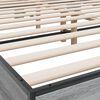 vidaXL Bettgestell Grau Sonoma 150x200 cm Holzwerkstoff und Metall