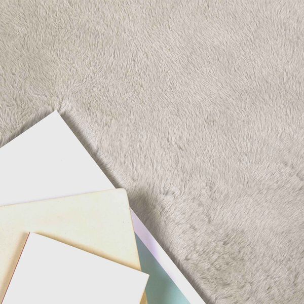vidaXL Kunstfell Hasen Teppich Olite Beige 120 x 170 cm Polyester