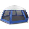 vidaXL Poolzelt mit abnehmbarem &Uuml;berzelt Netzw&auml;nden Azurblau 612x612cm