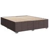vidaXL Boxspringbett mit Matratze Dunkelbraun 200x200 cm Stoff