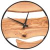 vidaXL Wanduhr Braun &Oslash;35 cm Eisen und Olivenholz