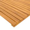 vidaXL Badematte Uni Braun 80 x 50 cm Holz