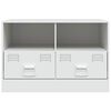 vidaXL TV-Schrank Wei&szlig; 67x39x44 cm Stahl