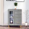 vidaXL Sideboard Grau Sonoma 69,5x34x90 cm Holzwerkstoff
