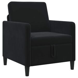 vidaXL Sofa mit Stauraum Schwarz 72 x 78 x 87 cm Polyester