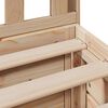 vidaXL Massivholzbett mit Regal ohne Matratze 150x200 cm Kiefernholz