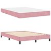 vidaXL Boxspringbett mit Matratze Rosa 160 x 220 cm Stoff