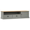 vidaXL TV-Schrank VIGO Grau 156x40x40 cm Massivholz Kiefer