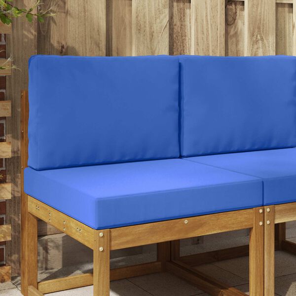 vidaXL Sofakissen f&uuml;r drau&szlig;en 2 pcs T&uuml;rkis Polyester