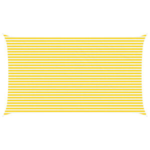vidaXL Sonnensegel Gelb und Wei&szlig; 7 x 4 m 100 % Polyester Oxford