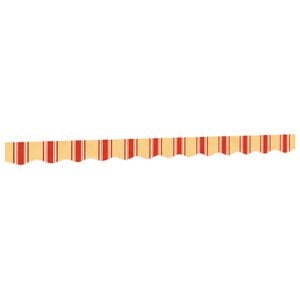 vidaXL Markisenvolant Gelb und Orange Gestreift 300 cm