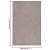 vidaXL Teppich Shaggy Hochflor Beige 200x290 cm