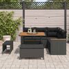 vidaXL Gartensofa-set 8 pcs Schwarz Poly-Rattan