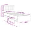 vidaXL Bettrahmen mit Schubladen Wei&szlig; 90 x 200 cm Ingenieurs Holz