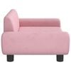 vidaXL Hundebett Rosa 70x45x33 cm Samt