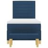 vidaXL Boxspringbett mit Matratze mit Kopfteil Blau 80 x 200 cm Stoff