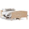 vidaXL Massivholzbett ohne Matratze 120x190 cm Kiefernholz