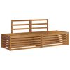 vidaXL 2 stk. Outdoor-Sofagarnitur Massivholz Akazie Natur