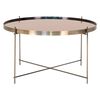 House Nordic Couchtisch Scarlett 70x40 cm Messing