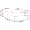 vidaXL Aufbewahrungsbett mit Matratze Dunkelgr&uuml;n 90 x 190 cm Samt