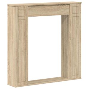 vidaXL Kaminumrandung Sonoma-Eiche 100 x 20 x 100 cm Holzwerkstoff