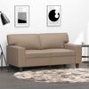vidaXL 2-Sitzer-Sofa Cappuccino-Braun 120 cm Kunstleder