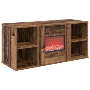 vidaXL Elektrokamin Altholz 100 x 37 x 45,5 cm Holzwerkstoff