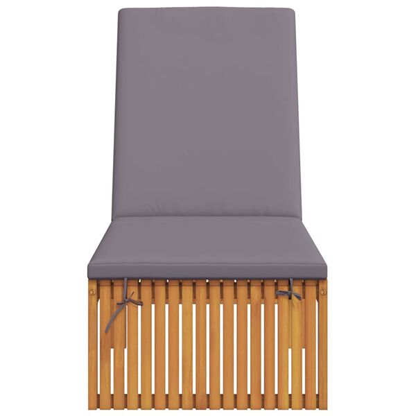 vidaXL Sonnenliege &Ouml;l-Natur 200 x 55 x 94 cm Massivholz Akazie