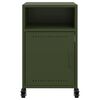 vidaXL Nachttisch Olivgr&uuml;n 36x39x59 cm Stahl