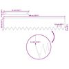 vidaXL Raseneinfassung 10 pcs Wei&szlig; 100 x 0,05 x 20 cm