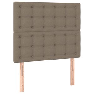 vidaXL Kopfteil Taupe 80x5x118/128 cm Stoff
