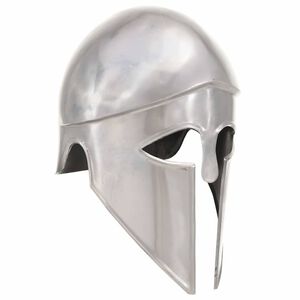 vidaXL Griechischer Krieger-Helm Antik Replik f&uuml;r LARP Silbern Stahl