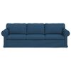 vidaXL Sofa Blau Gesamtabmessungen: 245 x 82 x 80 cm (B x T x H) Samt