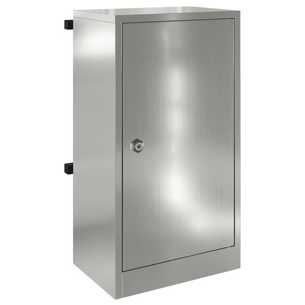 vidaXL Briefkasten Schwarz 30 x 23 x 55 cm Verzinkter Stahl