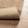 vidaXL Teppich ZIZUR Beige 80x150 cm Jute-Optik Indoor und Outdoor