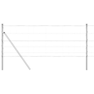 vidaXL Zaunpfosten Galvanisiert 25 x 0,8 m Stahl