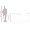 vidaXL Garten-Hochbeet 200x100x91 cm WPC Grau