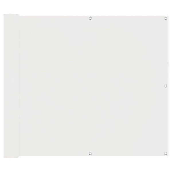 vidaXL Balkonsichtschutz Wei&szlig; 100 x 200 cm Oxford-Stoff