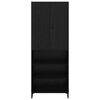 vidaXL Highboard Schwarz Eichen-Optik 69,5 x 34 x 180 cm Holzwerkstoff