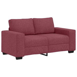 vidaXL 2-Sitzer-Sofa Weinrot 160x77x82 cm Stoff