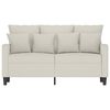 vidaXL 2-Sitzer-Sofa Creme 120 cm Samt