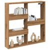 vidaXL Wandschrank Artisan-Eiche 80x15x80 cm Holzwerkstoff