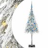 vidaXL Weihnachtsbaum mit 150 LEDs Wei&szlig; 150 cm PE und Stahl