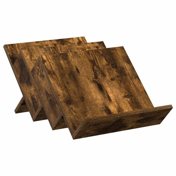 vidaXL Magazinregal Ger&auml;ucherte Eiche 53 x 40 x 28.5 cm Holzwerkstoff