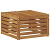 vidaXL Outdoor-Fu&szlig;hocker Massivholz Akazie Natur 59 x 59 x 37 cm