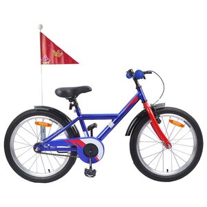 vidaXL Kinderfahrrad 18 Zoll f&uuml;r 5-7 Jahre alt Dunkelblau