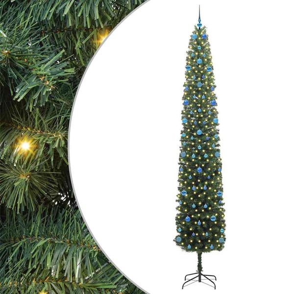 vidaXL K&uuml;nstlicher Weihnachtsbaum mit 300 LEDs mit St&auml;nder Gr&uuml;n 300 cm